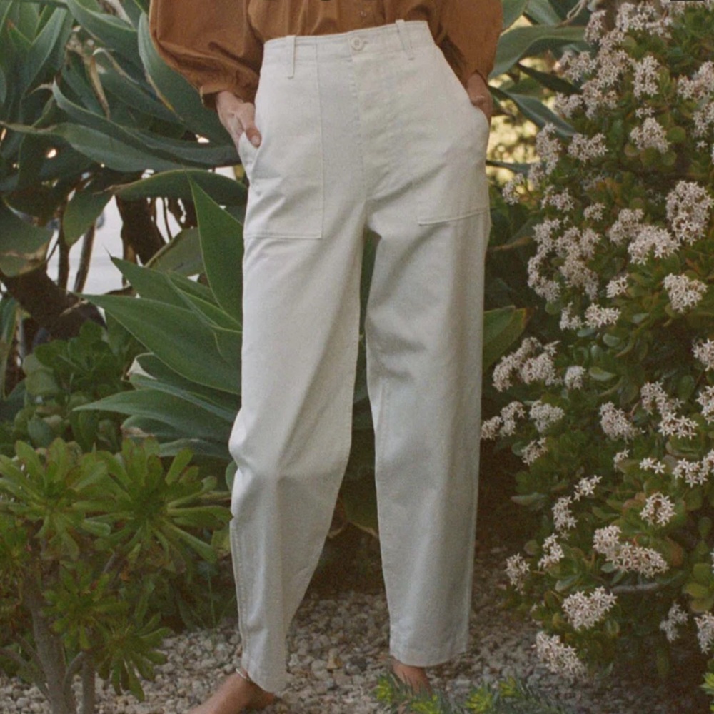 NWT Doen Walker Pants in nutmilk